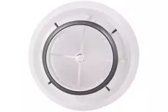 ClimaConnect Design-ventil, rund, Ø 125 mm – hvid