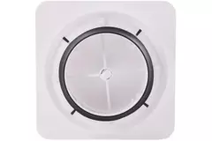 ClimaConnect Design-ventil, firkantet, Ø 125 mm – hvid