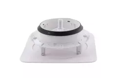 ClimaConnect Design-ventil, firkantet, Ø 125 mm – hvid