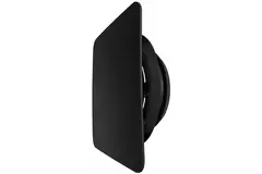 ClimaConnect Design-ventil, firkantet, Ø 125 mm – sort