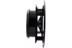 ClimaConnect Design-ventil, rund, Ø 125 mm – sort