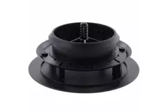 ClimaConnect Design-ventil, rund, Ø 125 mm – sort