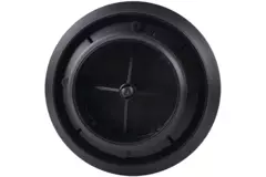 ClimaConnect Design-ventil, rund, Ø 125 mm – sort