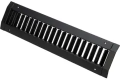 ClimaConnect kanalrist, enkelt justerbar, 425 x 75 mm, til rør fra 160 til 400 mm – RAL 9005
