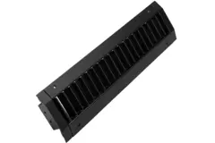 ClimaConnect kanalrist, enkelt justerbar, 425 x 75 mm, til rør fra 160 til 400 mm – RAL 9005