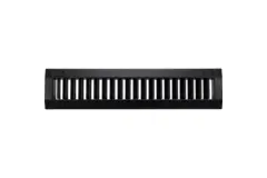 ClimaConnect kanalrist, enkelt justerbar, 425 x 75 mm, til rør fra 160 til 400 mm – RAL 9005