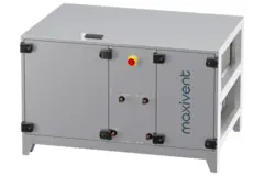 Maxivent WTW luftbehandlingsanlæg med varmehjul, 2000 m³/h, med varmtvandsbatteri og DX-køling, vandret til højre – RHE 2000 H WDJR