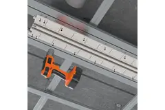 Ergovent rammeløs spaltediffusor 1050 mm med tilslutningsdiameter 125 mm - klimaanlæg - 2 spalter