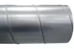 Spirorør, diameter 100 mm, længde 1,5 meter – rundt, galvaniseret