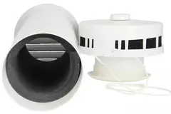 Isoleret facadeventil til naturlig ventilation med diameter 100 mm – SPK2-100