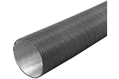 Stiv aluminium ventilationsslange, rund, Ø100 mm, længde 3 meter – antracit