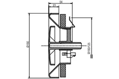 Zehnder-udsugningsventil plastik 125mm hvid indpakket - STK 1 100/125
