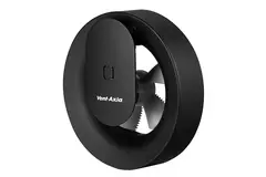 Svara badeværelsesventilator med timer, fugt- og lyssensor, 100–125 mm (app-styret) SORT