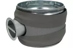 Thermoduct 9 mm håndbetjent reguleringsventil diameter 200 mm isoleret