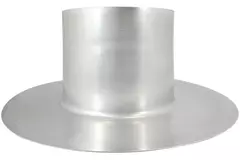 Aluminiumstagplade til termoduktisoleret ventilationshætte 125 mm