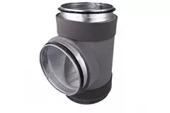 Termoduktisoleret T-stykke diameter 250 mm med samlestykke til 200 mm