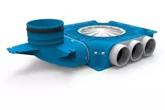 Vent-Axia UniflexPlus-kompositmanifold 9 x Ø 69 mm med lodret studs Ø 125 mm