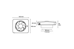 Vent-Axia Svensa PureAir badeværelsesventilator med lugtsensor (app-styret)