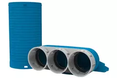Vent-Axia Uniflexplus ventilmanifold 3 x Ø69mm med samlestykke Ø 125 mm