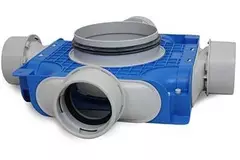 UniflexPlus ventilation derdistributionsboks 4x Ø 90 mm med muffe Ø 125 mm