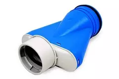 UniflexPlus-ventilationsventilmanifold Ø90 mm med samlestykke Ø 125 mm