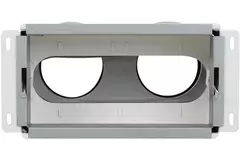 UniflexPlus vægmanifold med bagtilslutning 2x Ø 90 mm