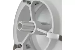 Zehnder-udsugningsventil plastik 125mm hvid indpakket - STK 1 100/125