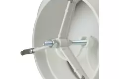 Ventilationsforsyningsventiler i plastik 125mm RAL 9003 med friktionsfjedre - VST125