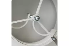 Ventilationsforsyningsventiler i plastik 125mm RAL 9003 med friktionsfjedre - VST125