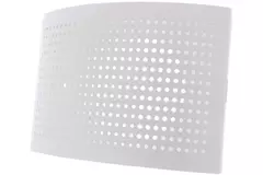 Ventilationsforsyningsventil Ø 100 mm med perforeret hætte til vægmontering HVID - DTQA100