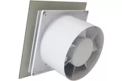Air Roxy badeværelsesventilator med tilslutningsdiameter 125 mm med forsinket start og timer – frontpanel i guldpoleret aluminium