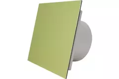 Air Roxy badeværelsesventilator med tilslutningsdiameter 125 mm med forsinket start og timer – frontpanel i guldpoleret aluminium