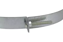 Sendzimir-galvaniseret gulvbeslag Ø 250 mm (245-265)