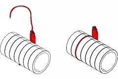 Ophængsbeslag til isoleret rør 125/160/200 mm