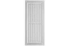 Rektangulær ventilationsrist med rist 130x300 hvid - VR1330