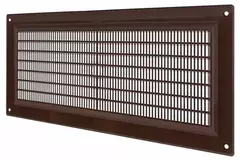 Rektangulær ventilationsrist i plastik 130x300 mm brun - VR1330B
