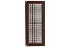 Rektangulær ventilationsrist i plastik 130x300 mm brun - VR1330B