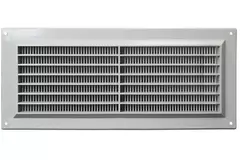 Rektangulær ventilationsrist med rist 130x300 grå - VR1330P