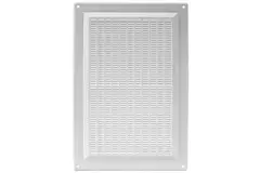 Rektangulær ventilationsrist med rist 250x170 hvid - VR2517