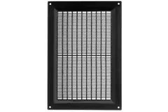 Rektangulær ventilationsrist i plastik 250x170 sort - VR2517M