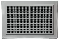 Rektangulær ventilationsrist med rist 250x170 grå - VR2517P