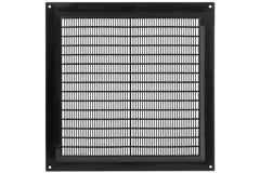 Rektangulær ventilationsrist i plastik 250x250 sort - VR2525M