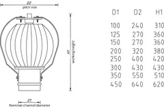 Vinddrevet ventilator Penn 100mm aluminium – 28m3/t