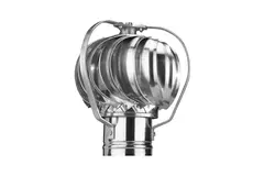 Vinddrevet ventilator Penn 125mm aluminium – 44m3/t