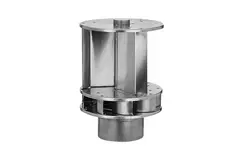 Vinddrevet Savonius-tagventilator i aluminium, 125 mm