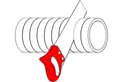 Isoleret ventilationsrør EPS 1 meter diameter 160 mm